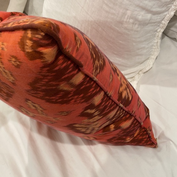 Cleobella Silk Ikat Throw Pillow 20x20" - Picture 2 of 7